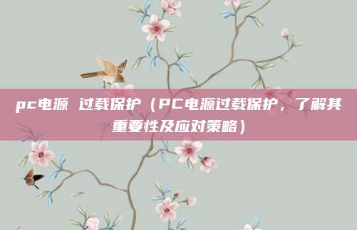 pc電源 過載保護（PC電源過載保護，了解其重要性及應對策略）